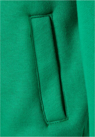 Urban Classics - Sudadera con cremallera 'Inset' en verde