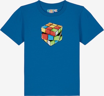 watabout.kids Shirt 'Pixel Zauberwürfel' in Blue: front