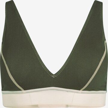Skiny Triangle Bra in Green: front