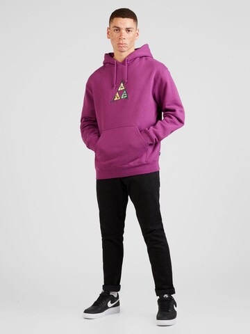 HUF Sweatshirt 'NO-FI' in Lila