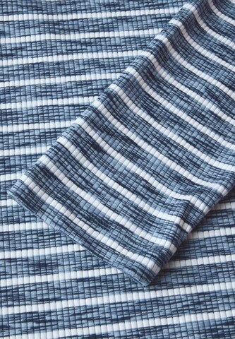 CECIL Gestreiftes Melange Shirt in Blau