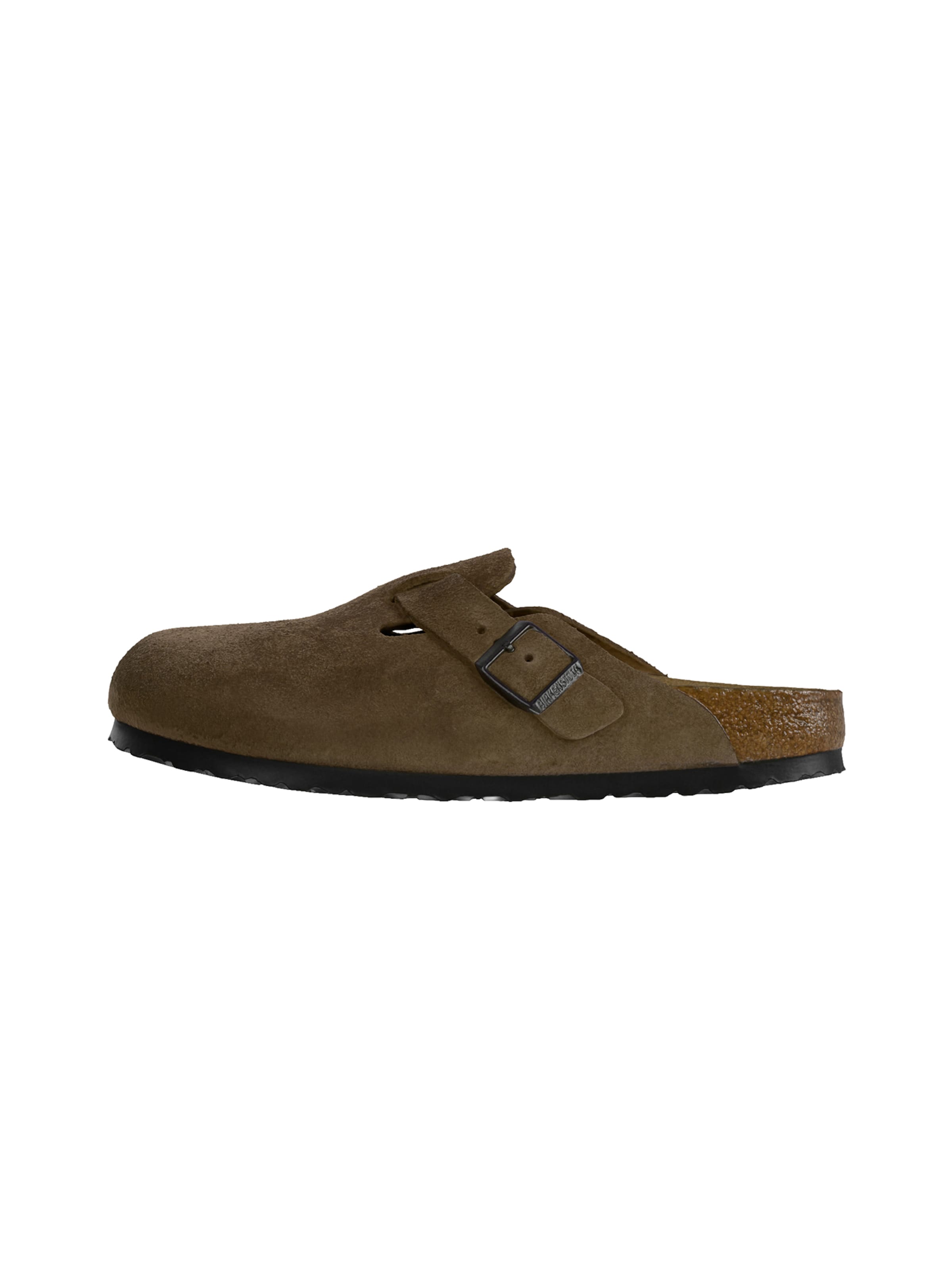 BIRKENSTOCK Muiltjes 'Boston' in Bruin: voorkant