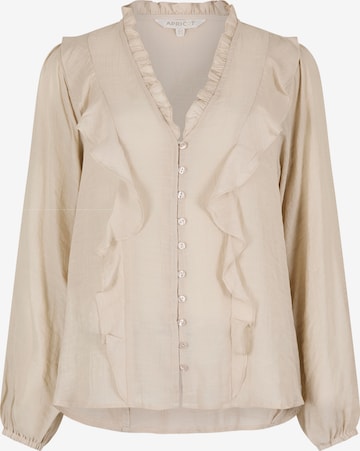 Apricot Lightweight Ruffle Blouse ' ' in Grau: Vorderseite