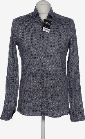 OLYMP Button Up Shirt in S in Blue: front