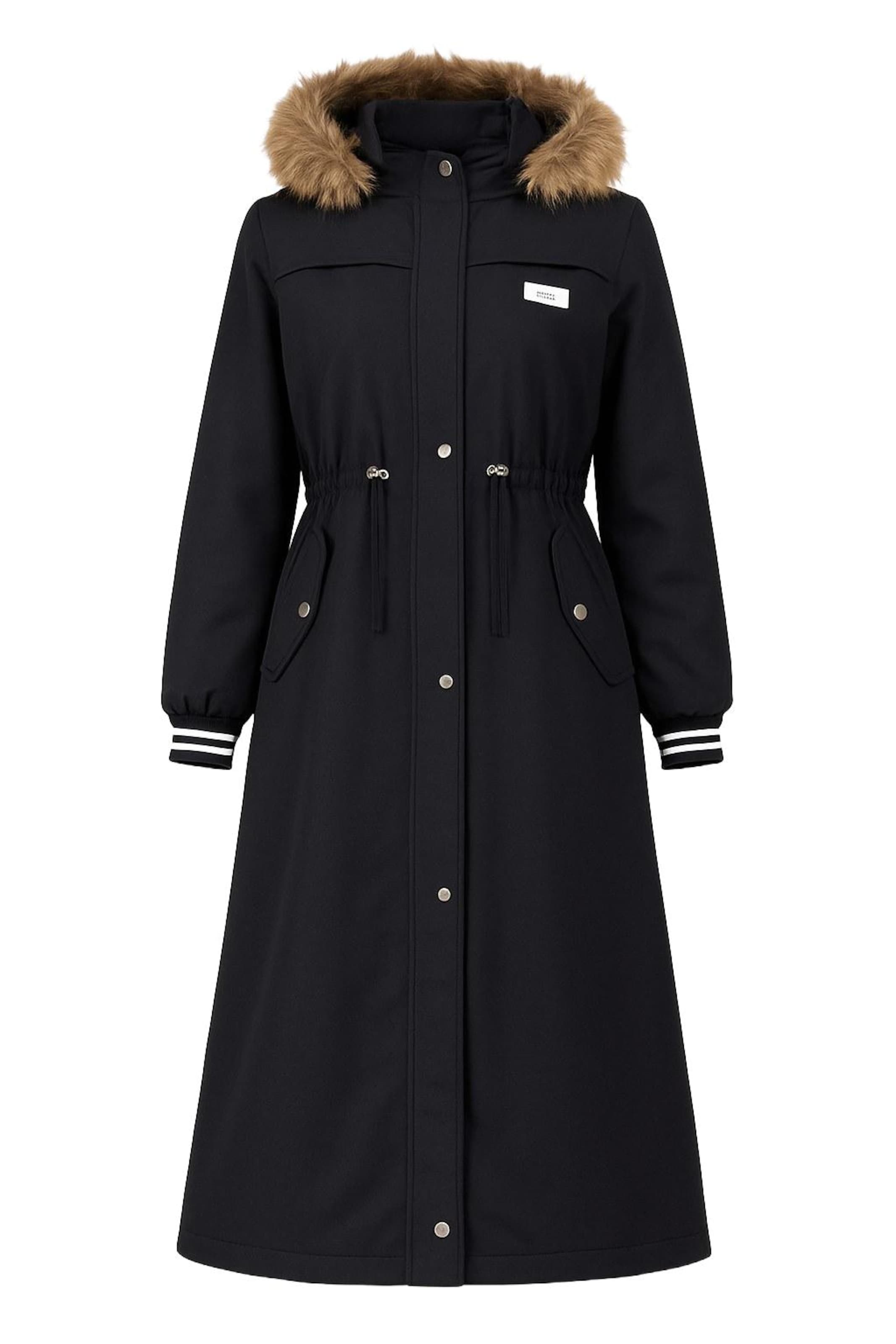 MODAMIHRAM Winter parka in Black: front