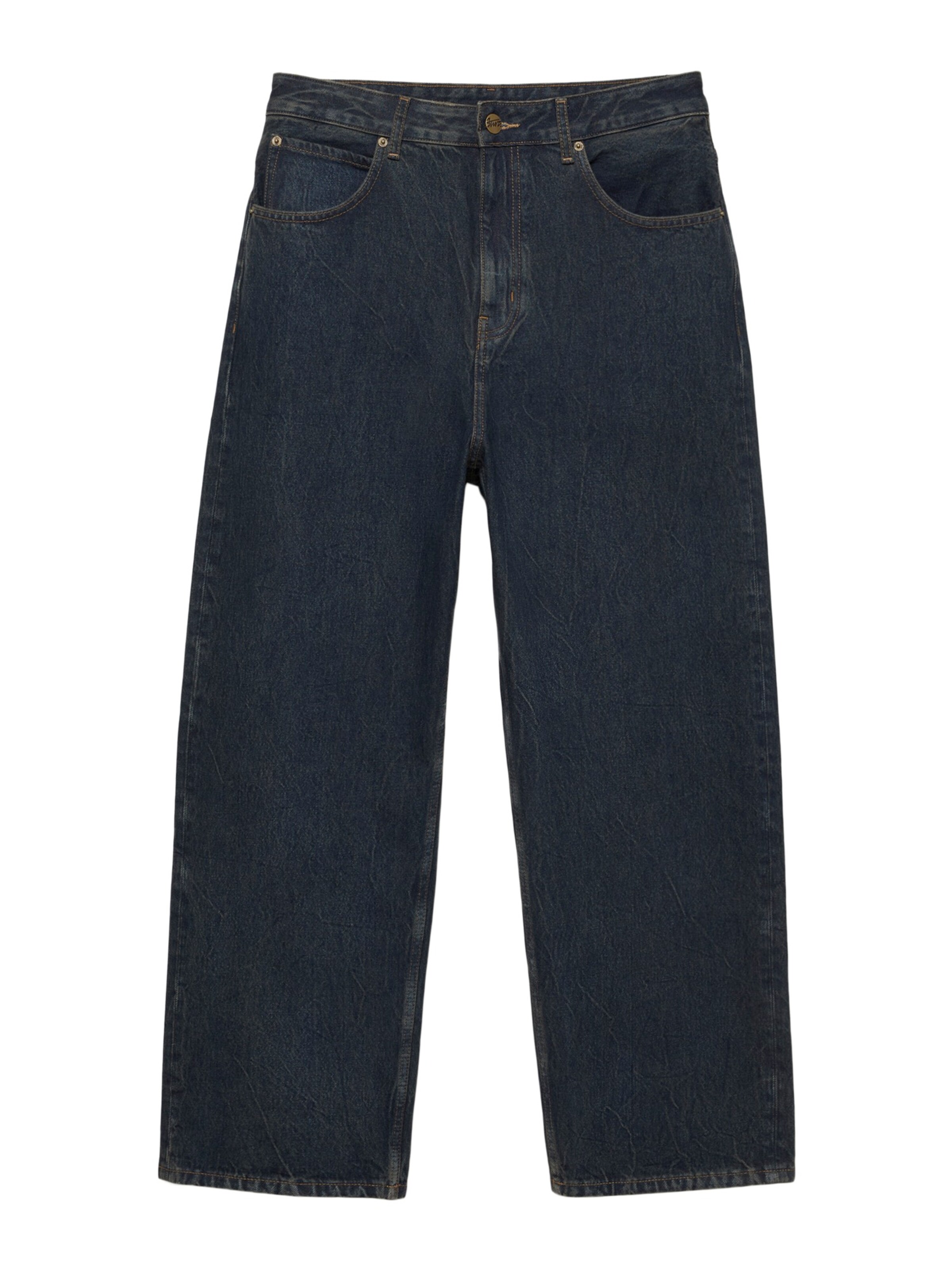 Pull&Bear Baggy Farkut värissä sininen: etupuoli