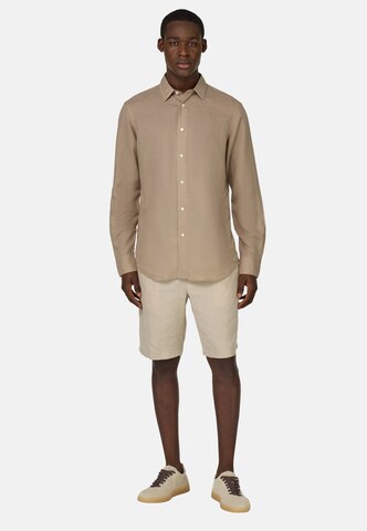 Boggi Milano Regular fit Button Up Shirt in Brown