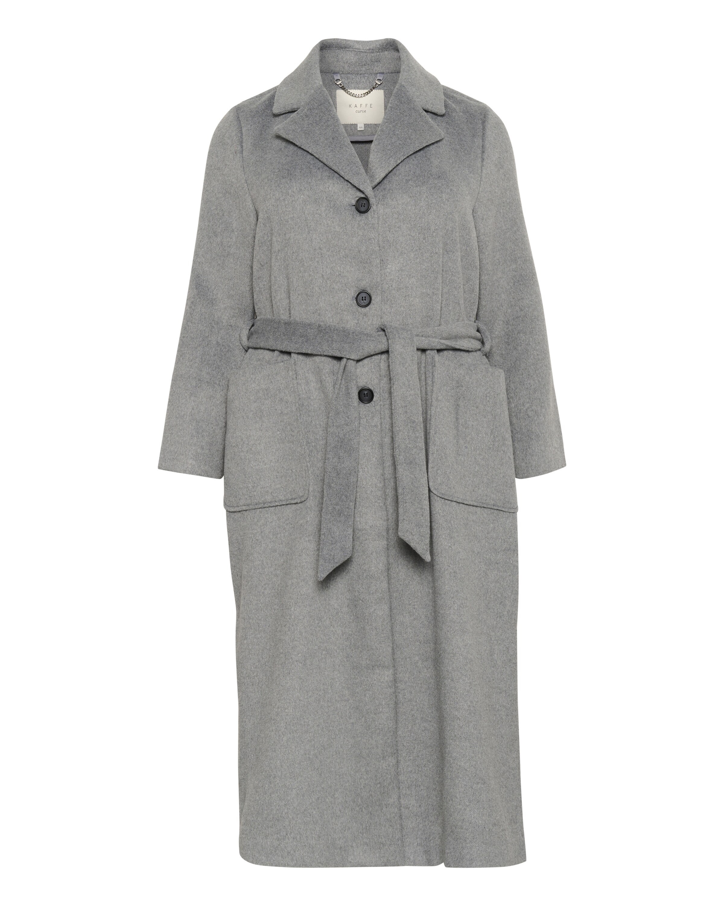 KAFFE CURVE Tussenmantel 'Celina ' in Grijs: voorkant