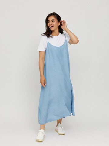 Robe 'Gustine' mazine en bleu : devant