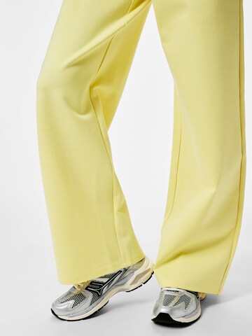 PIECES Wide Leg Bukser 'PCGunhild' i gul