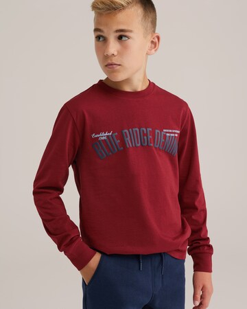 WE Fashion Shirt in Rood: voorkant