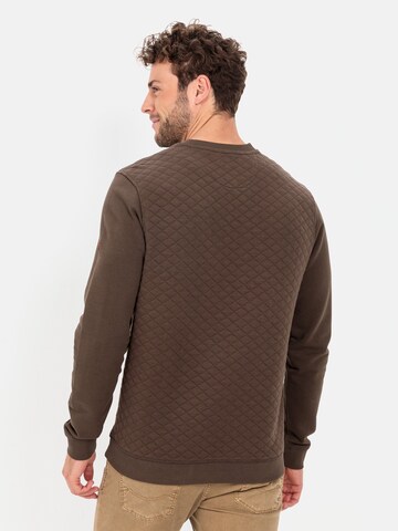 CAMEL ACTIVE Sweatshirt mit Diamant Steppung in Braun