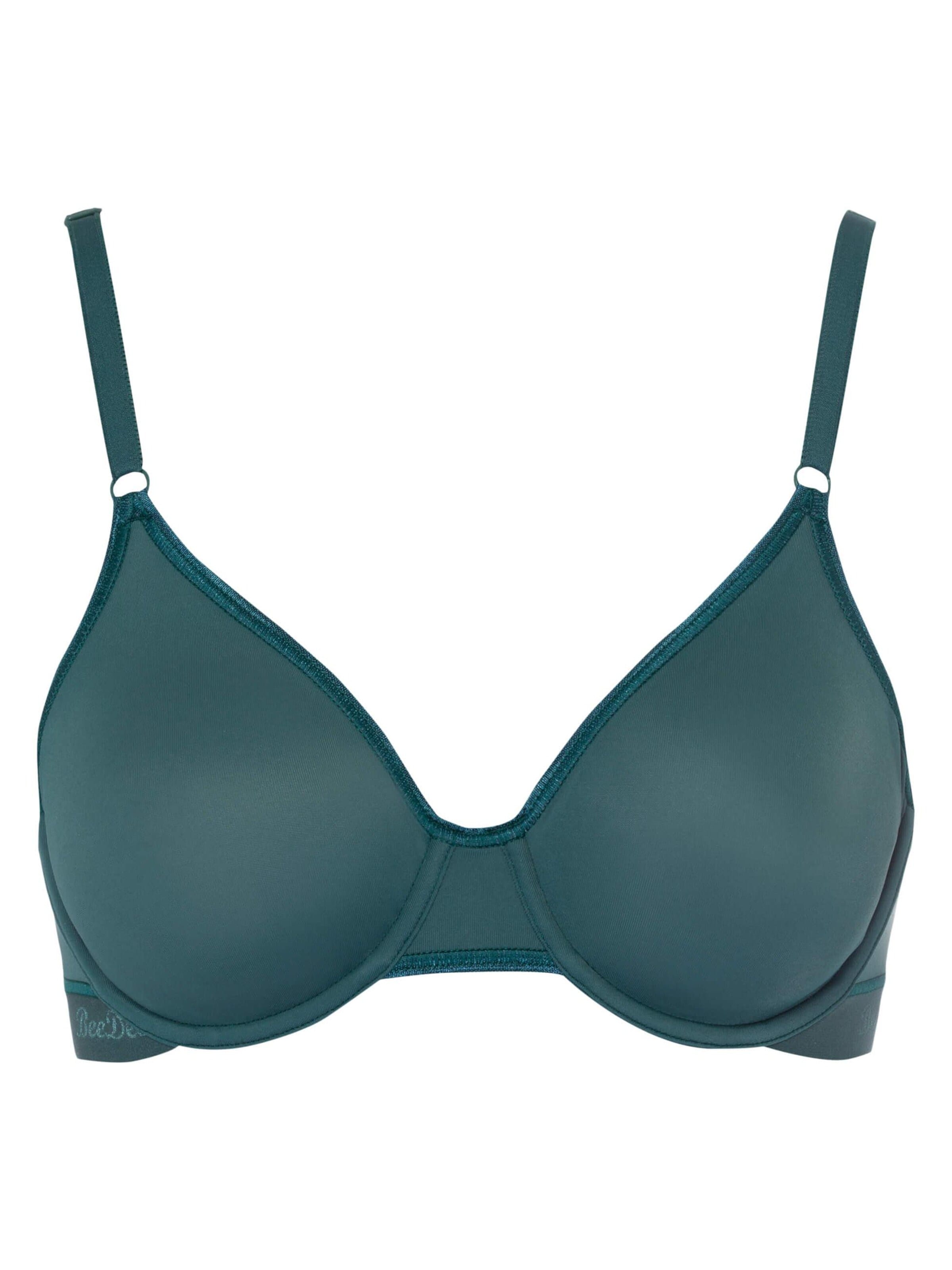 BeeDees Bra 'Bügel-BH Microfun W mit Bügel' in Green: front