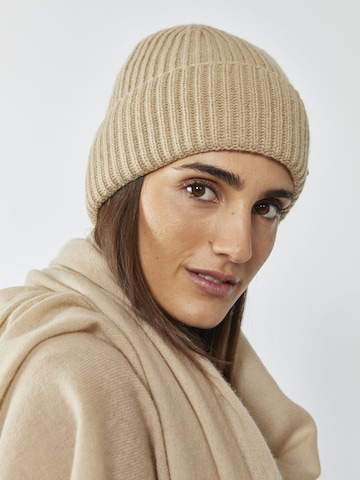 CODELLO Beanie in Beige: front