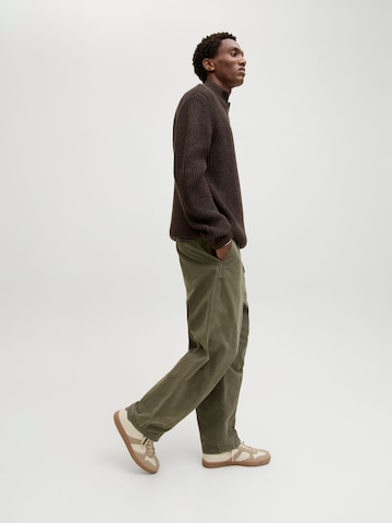 JACK & JONES - regular Pantalón chino 'Barrel' en verde