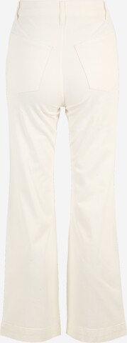 Cotton On Petite - Pierna ancha Pantalón de pinzas en blanco