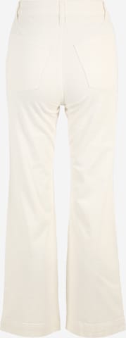 Cotton On Petite Szeroka nogawka Spodnie w kant w kolorze biały