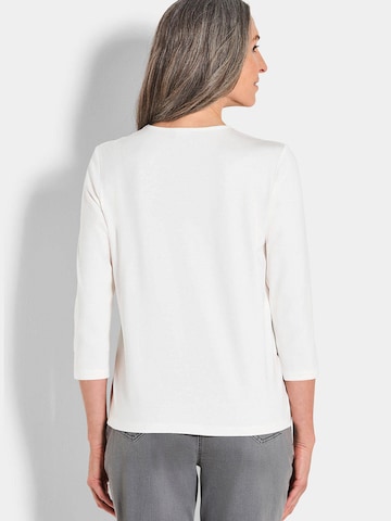 Goldner Shirt in Wit