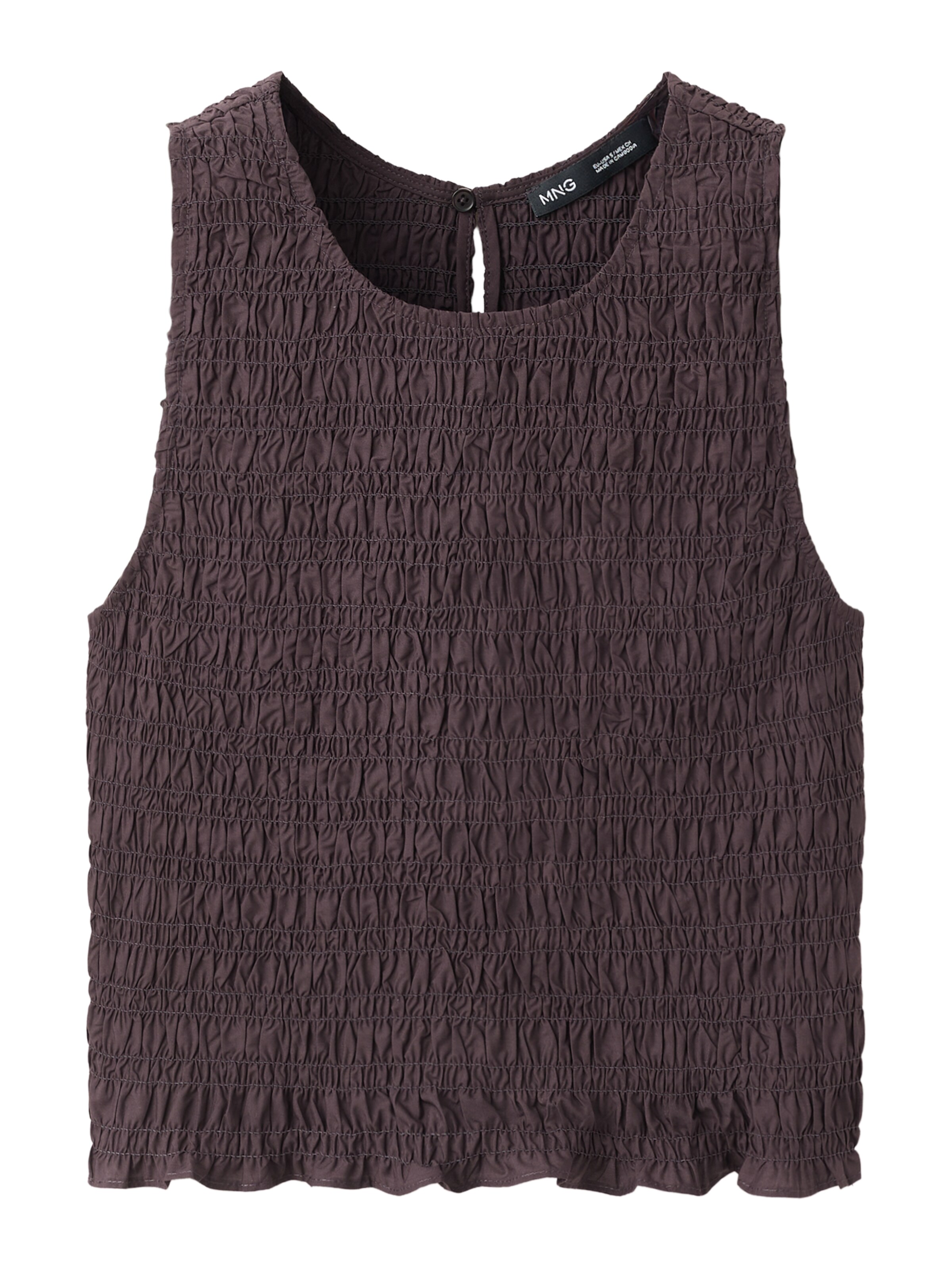 MANGO Top 'SIROS' in XXS in Brown, Item view