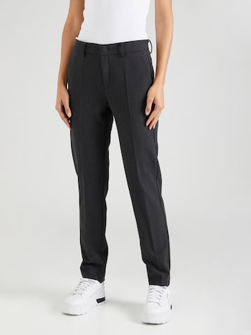 Regular Pantalon à plis 'CHIA' MAC en gris : devant