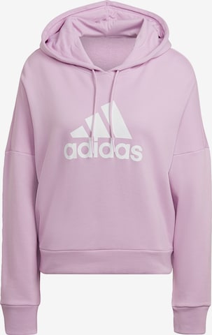 ADIDAS SPORTSWEAR Спортен суитшърт с качулка 'Future Icons Badge Of Sport' в розово: отпред