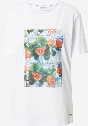 T-shirt LOOKS by Wolfgang Joop en blanc : devant