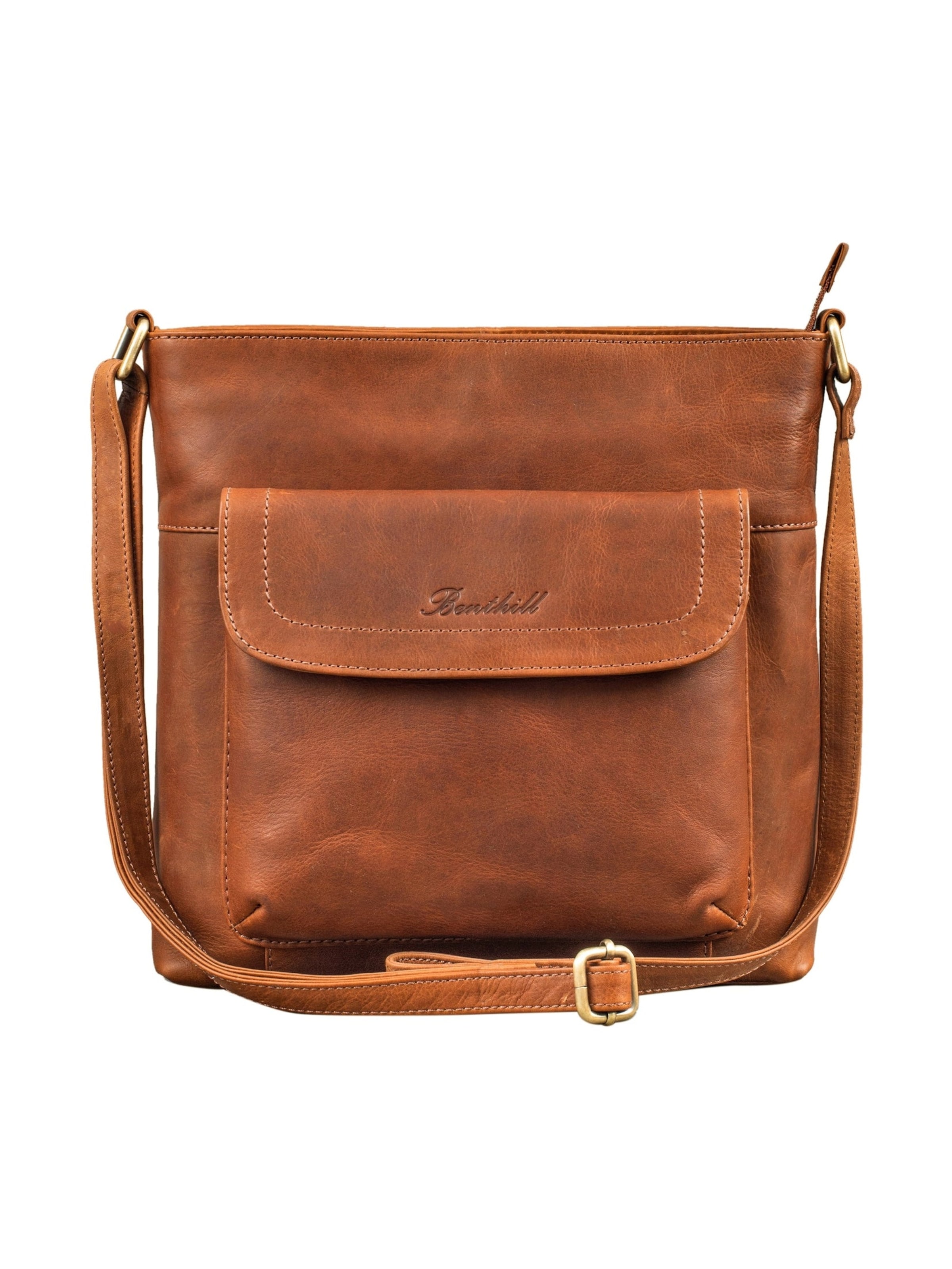 Benthill Schultertasche‌‌‌‌‌ in Braun: Vorderseite
