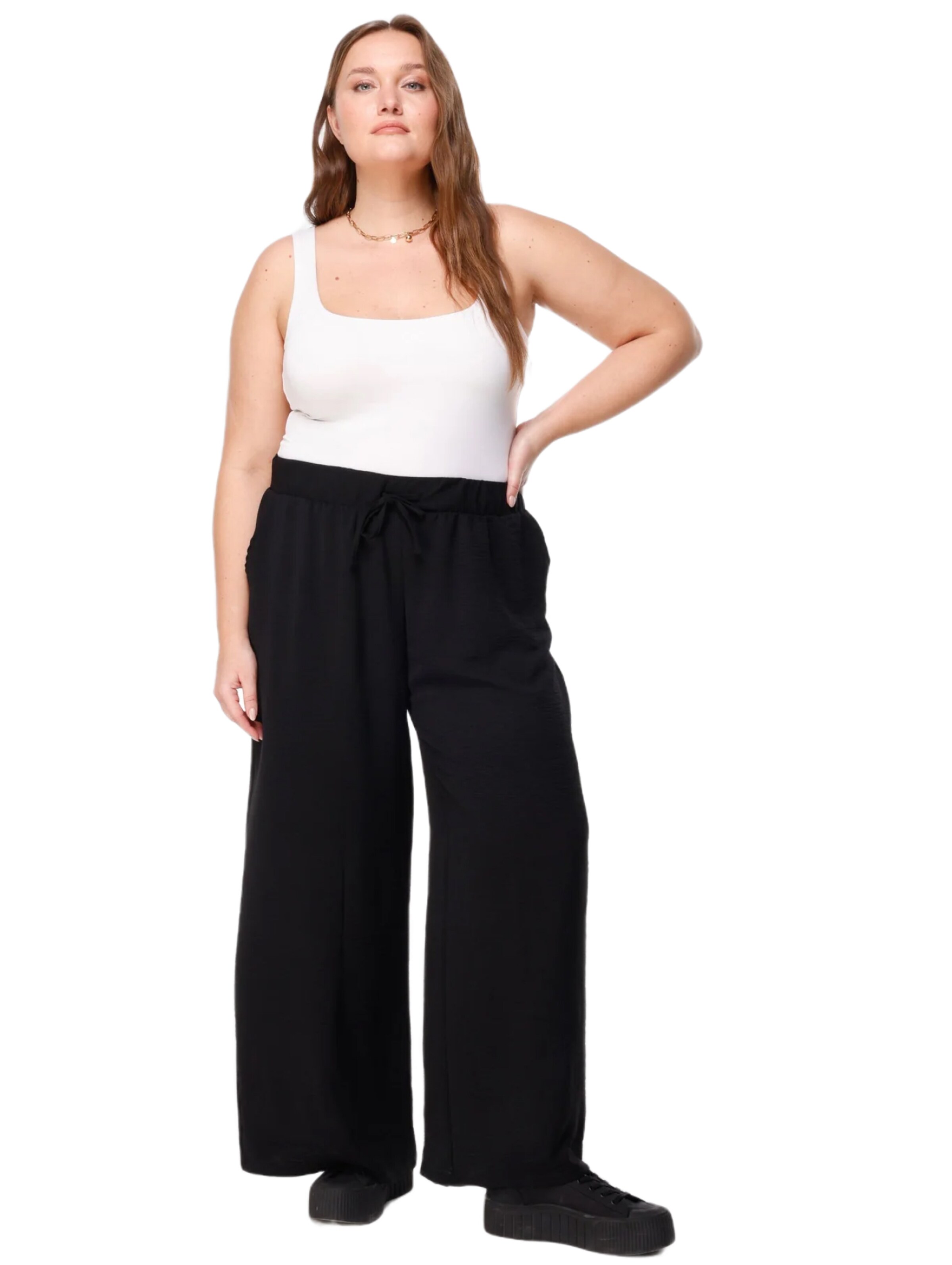 Shape Of You Wide leg Trousers in Black