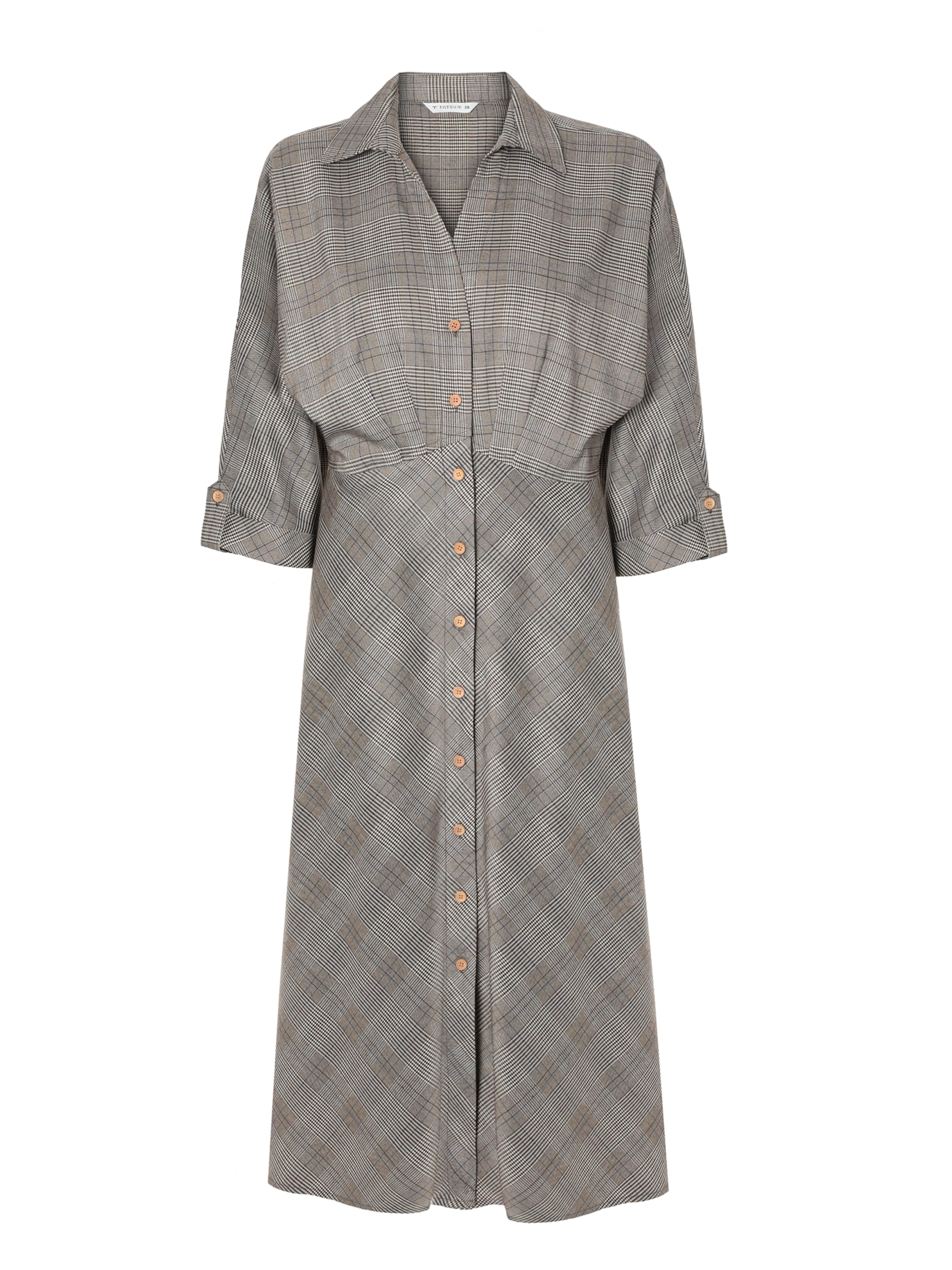 TATUUM Blusenkleid in Braun: Vorderseite