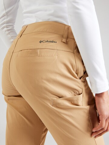 COLUMBIA Regularen Outdoor hlače 'Leslie Falls II' | rjava barva