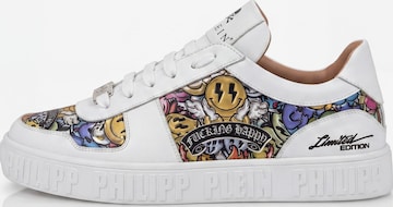 Philipp Plein Sneaker ' Smile ' in Weiß: Vorderseite