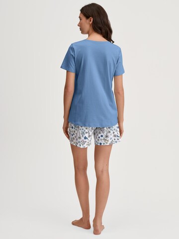 CALIDA Shorty 'Flower Nights'‌‌ in Blau