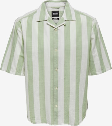 Only & Sons Button Up Shirt 'Tes' in Green: front