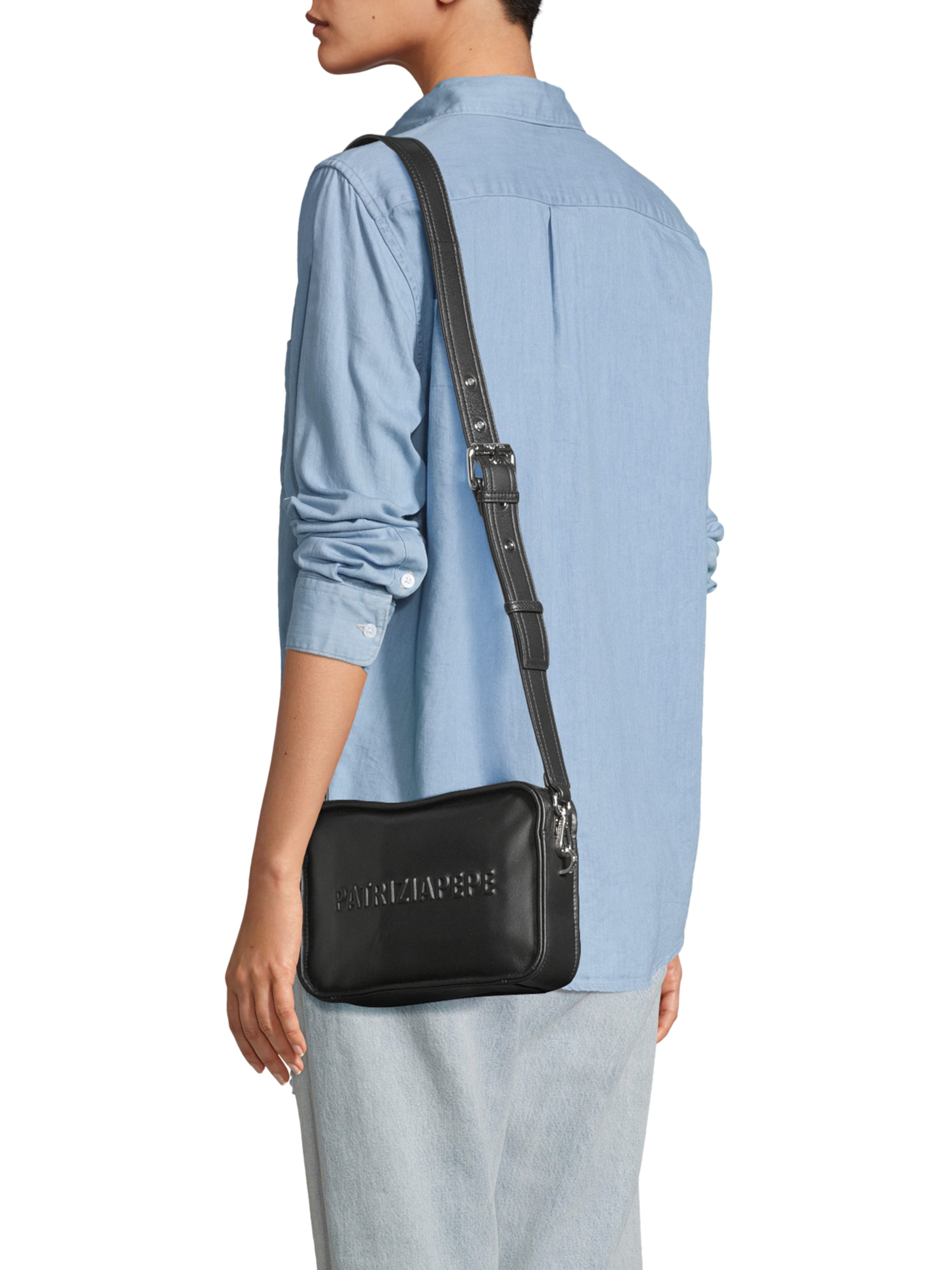 PATRIZIA PEPE Crossbody bag in Black: front
