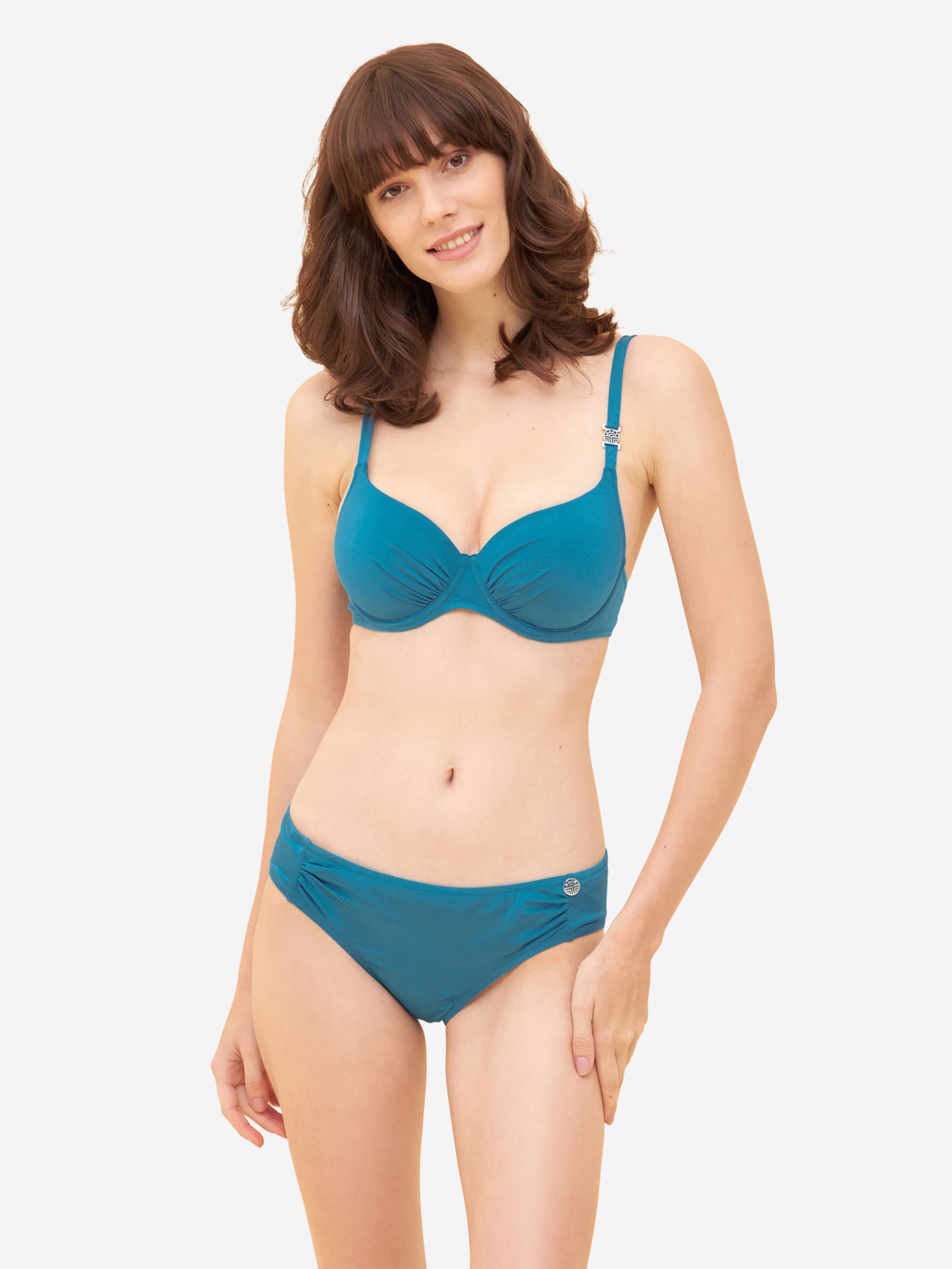 FÉRAUD PARIS Bikini Top ' Basic ' in Blue: front