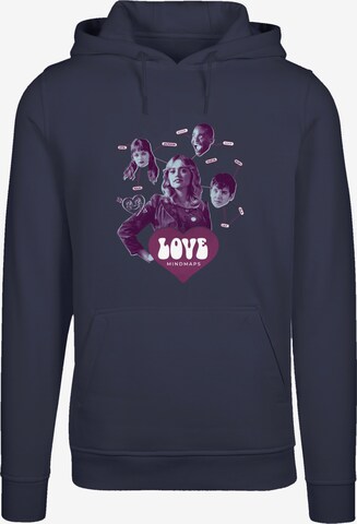 F4NT4STIC Sweatshirt 'Sex Education Love Mindmaps Netflix TV Series' in Blue: front