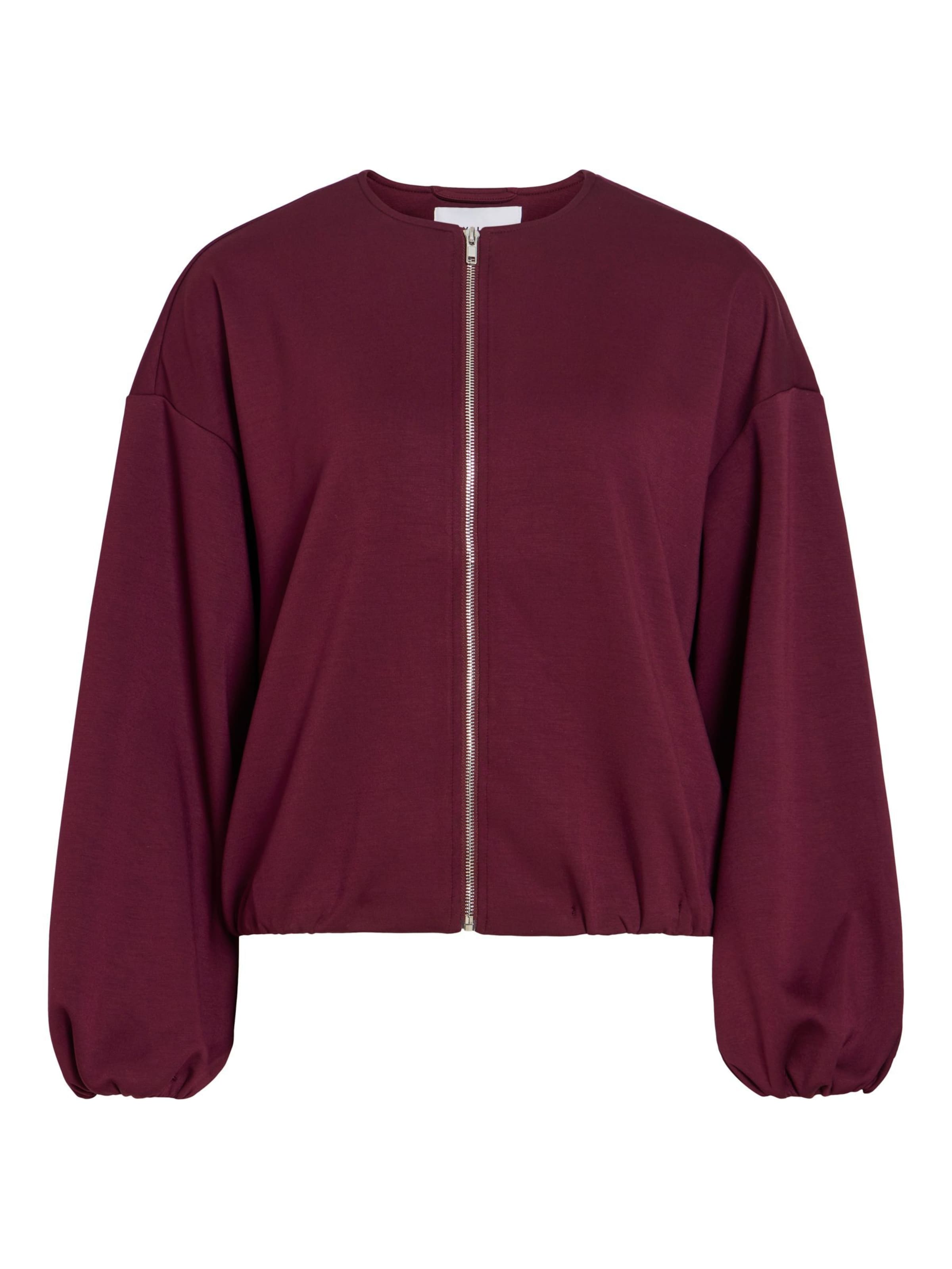 Cardigan 'VIMEFLECA' VILA en rouge : devant