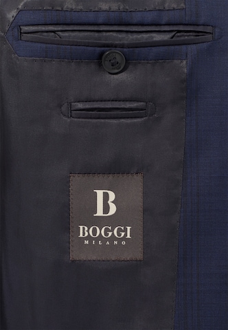 Coupe slim Costume 'Prince of Wales' Boggi Milano en bleu