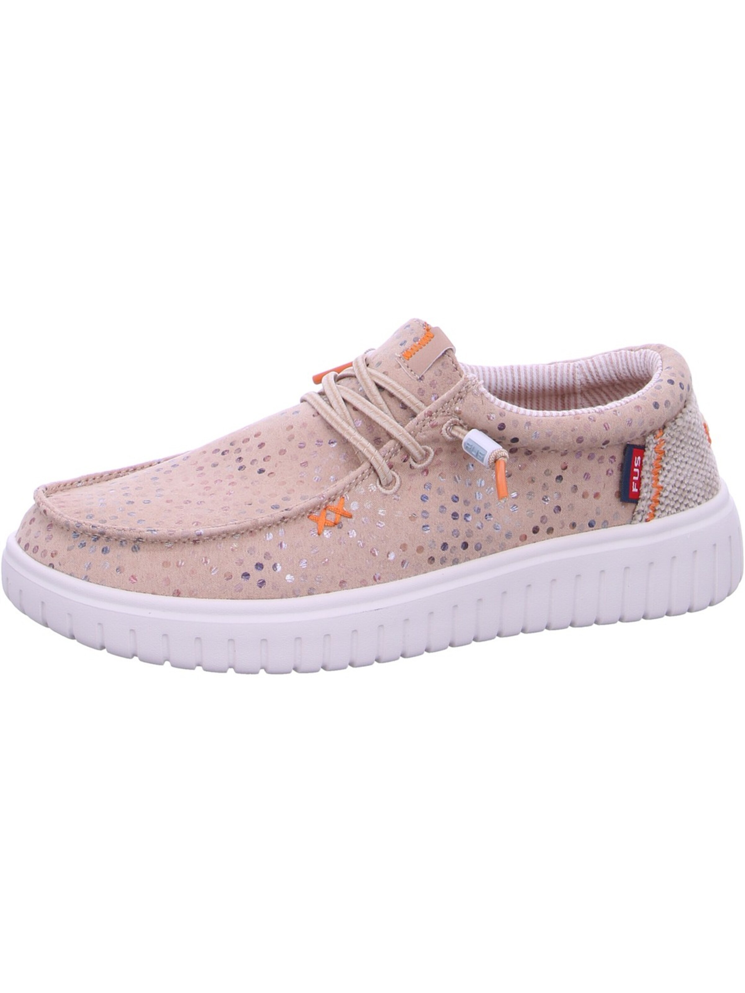 Fusion Schnürschuh 'Fusion Leinenschuh Beige'‌ in Beige: Vorderseite
