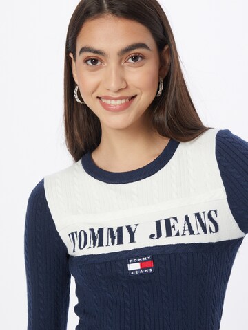 Tommy Jeans Gebreide jurk in Blauw