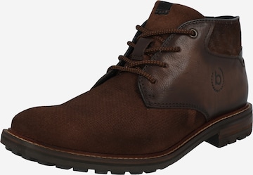 bugatti Lace-Up Boots in Brown: front