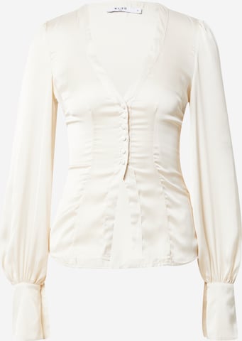 NA-KD Blouse in Beige: front