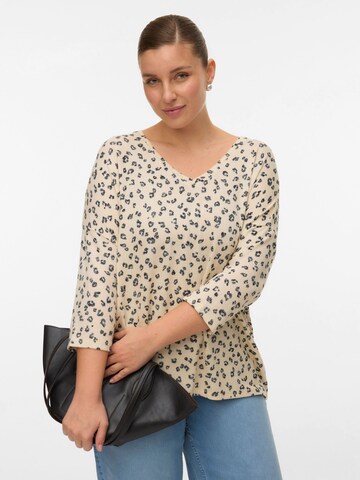 Vero Moda Curve Pullover 'VMCBriannamix' i brun: forside