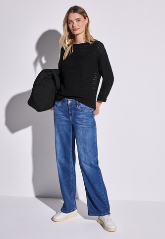 STREET ONE Pullover in Schwarz