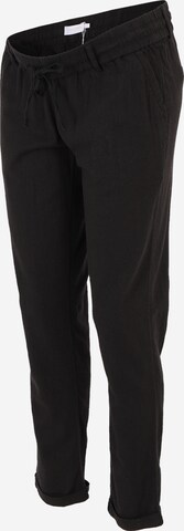 MAMALICIOUS Regular Pants 'Beach' in Black: front