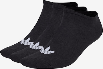 ADIDAS ORIGINALS Sokken 'Trefoil Liner' in Zwart: voorkant