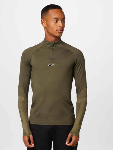 NIKE Performance shirt 'Strike Drill' in Green: front