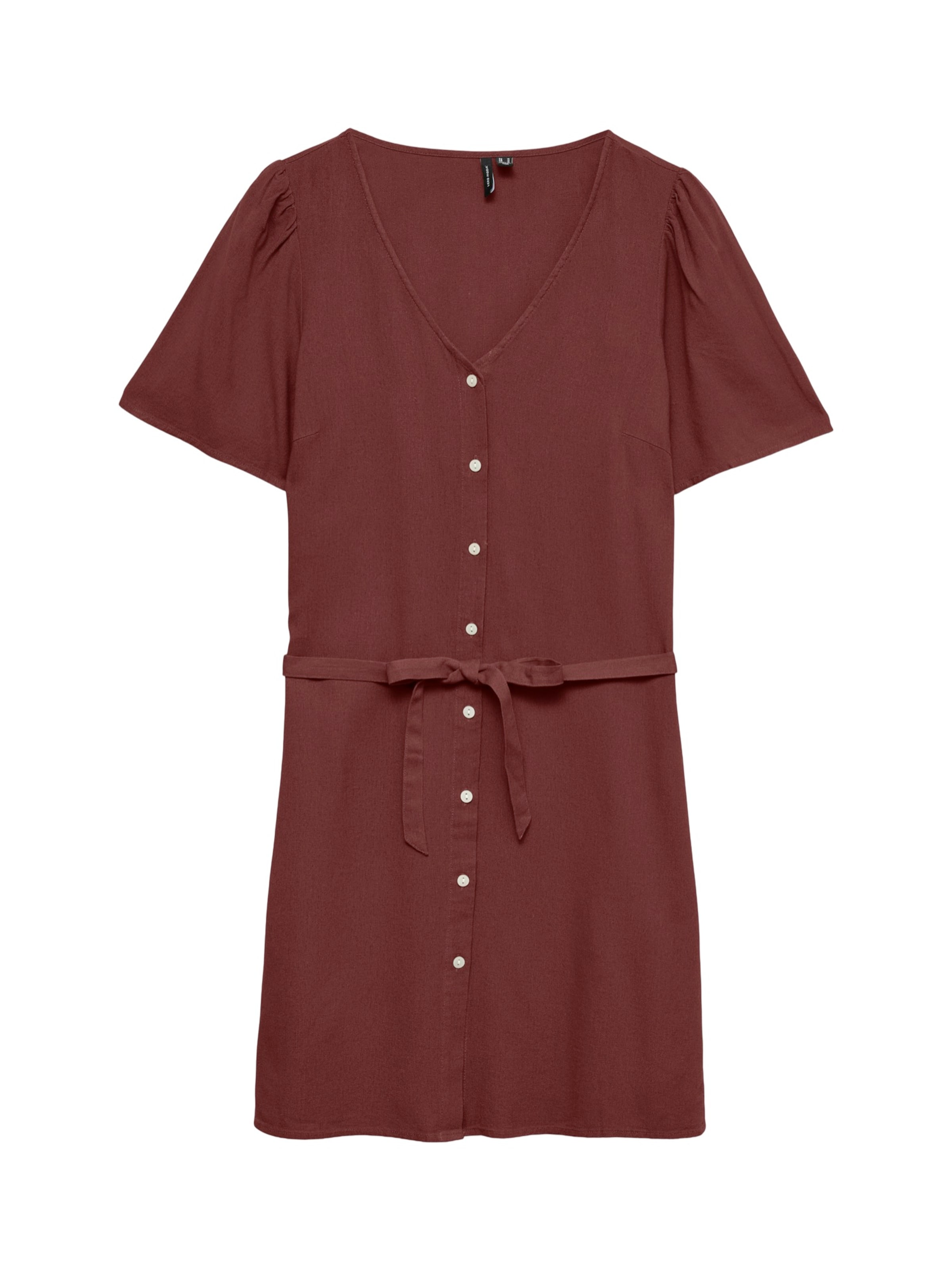 Robe-chemise 'VMMYMILO' VERO MODA en rouge : devant