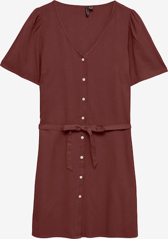 Robe-chemise 'VMMYMILO' VERO MODA en rouge : devant