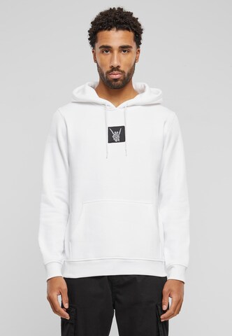 Mister Tee Sweatshirt 'Skelett' in Wit: voorkant